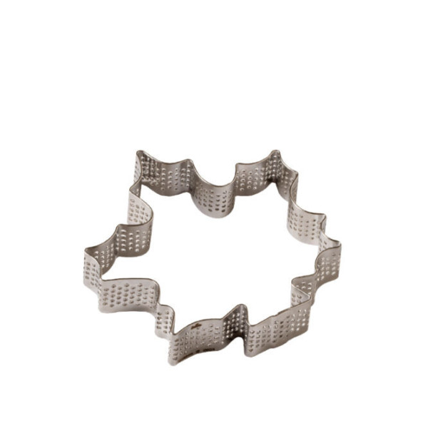 Sagoma Microforata Foglia Piccola Decora – Stampo per Crostatine 10×9,2×H2 cm