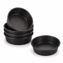 Vespa Formine Tonde Lisce con Bordo in Alluminio Antiaderente (Ø8×H2cm) – Stampo per Briochette e Dolci (6 Pz)