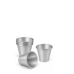 Linea Liotti Formine Babà Mignon – 5 Stampi in Alluminio Ø3,5×H4 cm