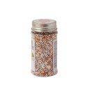 Decora Sprinkles Mix Perline Oro e Bianco 80 g – Decorazioni di Zucchero per Dolci e Biscotti