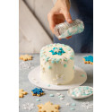 Decora Sprinkles Mix Fiocchi di Neve 60 g | Decorazioni di Zucchero Metallizzate per Torte e Biscotti