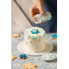 Decora Sprinkles Mix Fiocchi di Neve 60 g | Decorazioni di Zucchero Metallizzate per Torte e Biscotti