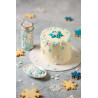 Decora Sprinkles Mix Fiocchi di Neve 60 g | Decorazioni di Zucchero Metallizzate per Torte e Biscotti