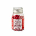 Mini Lenti al Cioccolato al Latte Rosse Ø1cm Decora (80g) – Decorazioni per Torte e Confettate