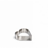 Sagoma cuore Decora: cornice in acciaio inox alta 4,5 cm e larga 14 cm