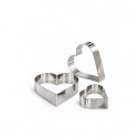 Anello a Cuore Decora in Acciaio Inox per Mousse e Semifreddi – 6/8/10 cm, H4,5 cm