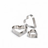 Anello a Cuore Decora in Acciaio Inox per Mousse e Semifreddi – 6/8/10 cm, H4,5 cm