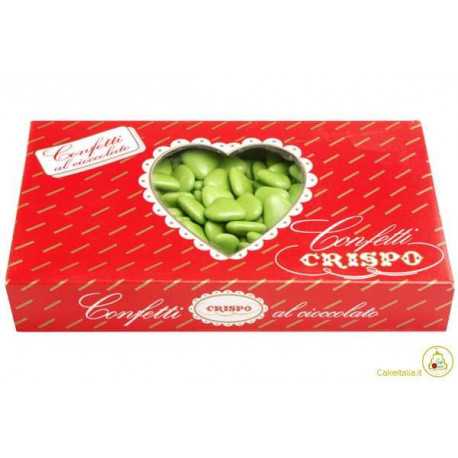 Confetti Cuore Amorini Verde 1Kg Confetti Cuore Amorini Verde 1Kg