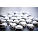 Crispo 25 Anni di Felicità Cuoricini Mignon – Confetti Argento al Cioccolato Fondente 500 g