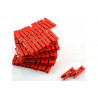 Mollettina in legno cm 3 colore rosso pz 24 Mollettina in legno cm 3 colore rosso pz 24