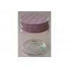 Barattolino portaconfetti segnaposto in vetro cm 5x4 rosa Barattolino portaconfetti segnaposto in vetro cm 5x4 rosa