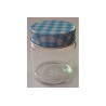 Barattolino portaconfetti segnaposto in vetro cm 5x4 celeste Barattolino portaconfetti segnaposto in vetro cm 5x4 celeste