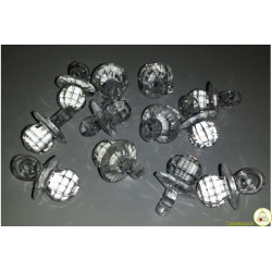 Ciondolo Ciuccio Trasparente Brillante 12pz 2