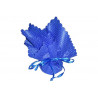 10 pz Fazzoletto portaconfetti con tirante in raso in spugna Quadrato colore Blue
