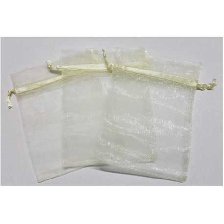 10 Sacchetti in organza per confetti Avorio 10 Sacchetti in organza per confetti Avorio