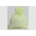 10 Sacchetti in PolyCotton con tirante 12,5 x 9,5 cm Verde