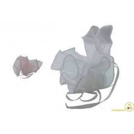 10 Fazzoletti in organza quadrati per confetti Rosa 10 Fazzoletti in organza quadrati per confetti Rosa
