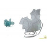 10 Fazzoletti in organza quadrati per confetti Tiffany 10 Fazzoletti in organza quadrati per confetti Tiffany