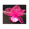 10 Fazzoletti in organza quadrati per confetti fucsia 10 Fazzoletti in organza quadrati per confetti fucsia