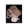 10 Fazzoletti in organza quadrati per confetti oro con orlo dorato 10 Fazzoletti in organza quadrati per confetti oro con orlo dorato