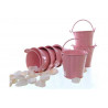 Secchiello portaconfetti bomboniera Rosa Secchiello portaconfetti bomboniera Rosa