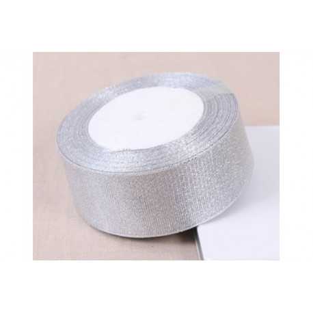 Nastro Argento Glitterato 40mmx23m Nastro Argento Glitterato 40mmx23m