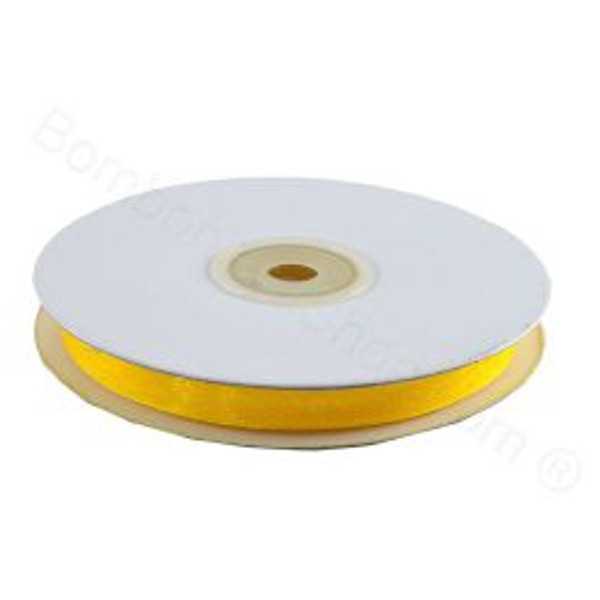 Nastro in Organza Giallo 6mmx50mt