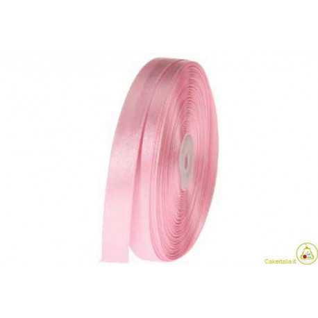 Nastro Doppio Raso Rosa 6mmx50mt