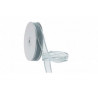 Nastro Argento in Organza bordato in Raso 20mmx30mt