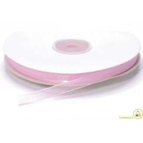 Nastro in Organza Rosa 10mmx50mt Nastro in Organza Rosa 10mmx50mt