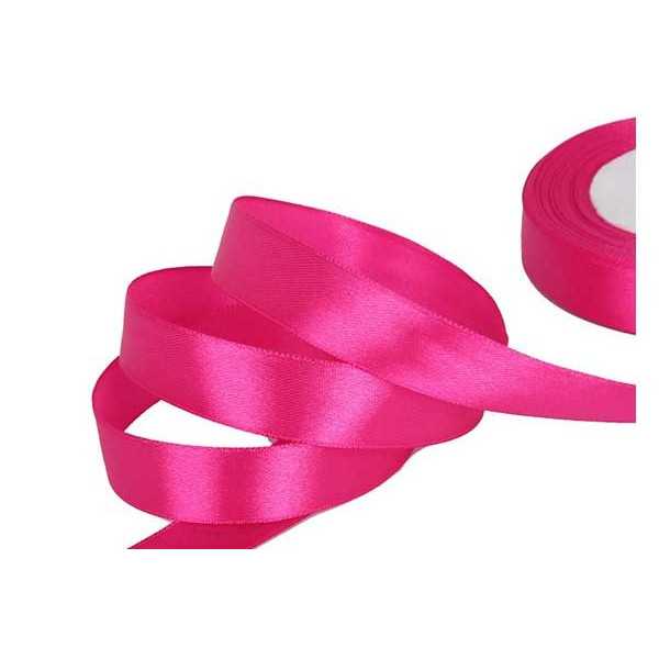 Nastro Doppio Raso Fucsia 20mmx50mt