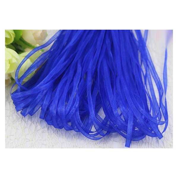 Nastro in organza royal blue 3mmx100mt