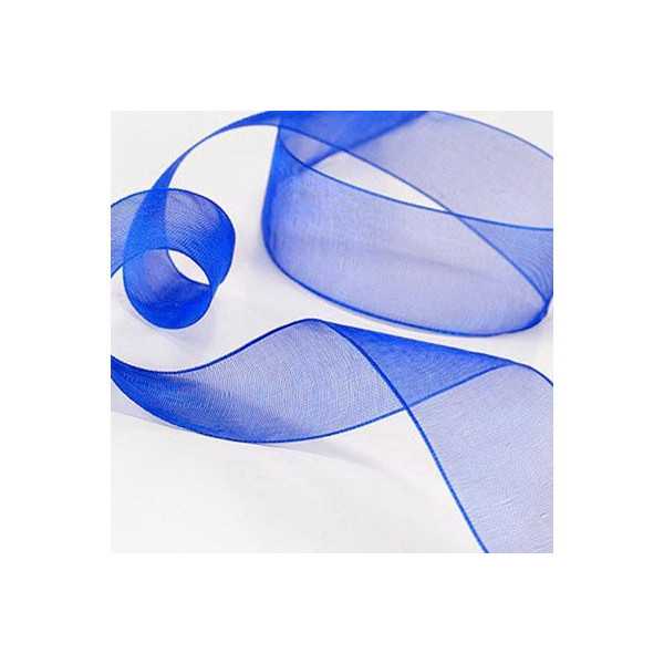 Nastro Organza Royal Blue 40mmx23mt