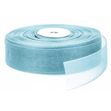 Nastro in organza Celeste 10mmx45mt Nastro in organza Celeste 10mmx45mt
