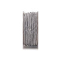 Cordino Ritorto in Rayon Grigio Perla 3 mm x 25 m per Bomboniere, Regali e Decorazioni