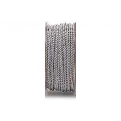 Cordino ritorto in Rayon Grigio Perla 3mmx25m Cordino ritorto in Rayon Grigio Perla 3mmx25m