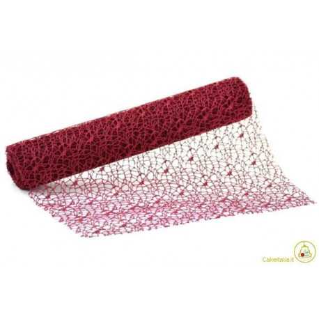 Nastro Polycotton 5cmx10m Bordeaux