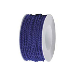 Cordino Ritorto in Rayon Blu Notte 3 mm x 25 m per Bomboniere, Regali e Decorazioni