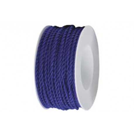 Cordino ritorto in Rayon 3mmx25m Blu Notte Cordino ritorto in Rayon 3mmx25m Blu Notte
