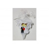 Cono portaconfetti bianco con placca decorativa 10cm Cono portaconfetti bianco con placca decorativa 10cm