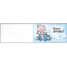 5 bigliettini per bomboniere stampabili Nascita Battesimo Tema Sono Arrivato celeste 5 bigliettini per bomboniere stampabili Nascita Battesimo Tema Sono Arrivato celeste