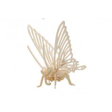 Puzzle 3D in legno tema Farfalla Puzzle 3D in legno tema Farfalla