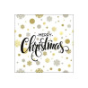 Tovaglioli Natalizi di Carta tema Christmas Dots – 33×33 cm, 3 Veli, 20 pz – Idea Regalo, Decorazione Tavola e Feste