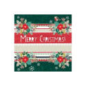 Tovaglioli Natalizi di Carta tema Lovely Christmas – 33×33 cm, 3 Veli, 20 pz – Idea Regalo, Decorazione Tavola e Feste