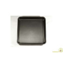 Teglia quadrata per pizza in alluminio teflonato lato 35 cm, altezza 45 mm