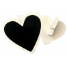 Lavagnetta segnaposto cuore con molletta pz 4 Lavagnetta segnaposto cuore con molletta pz 4