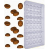 Stampo Chicco Caffè Cioccolato da 2 g dimensioni 21x16 mm in policarbonato Stampo Chicco Caffè Cioccolato da 2 g dimensioni 21x16 mm in policarbonato