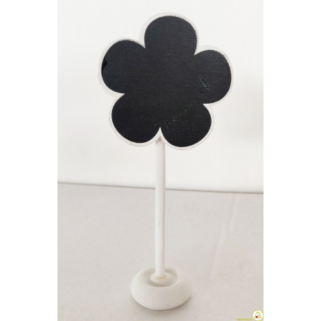 Lavagnetta segnaposto/segnagusto fiore cm 6x13 Lavagnetta segnaposto/segnagusto fiore cm 6x13