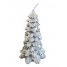 Candela albero di natale color argento Candela albero di natale color argento