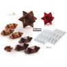 Star Game 35 Silikomart: stampo in silicone bianco per 12 mignon da combinare a stella